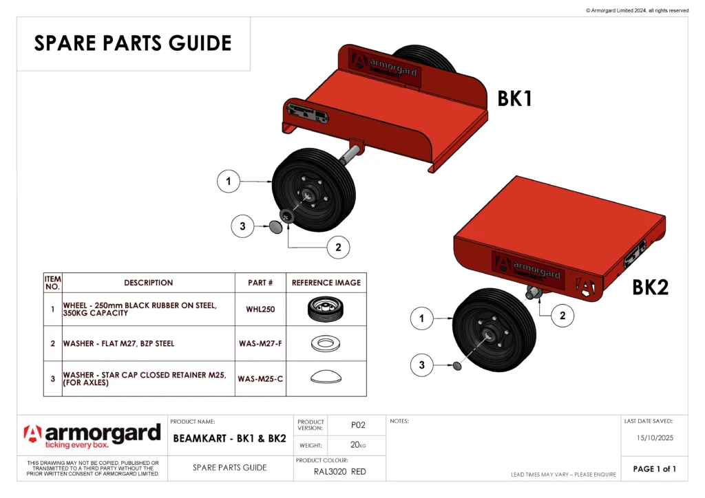 BeamKart Spare Parts Guide 20251015