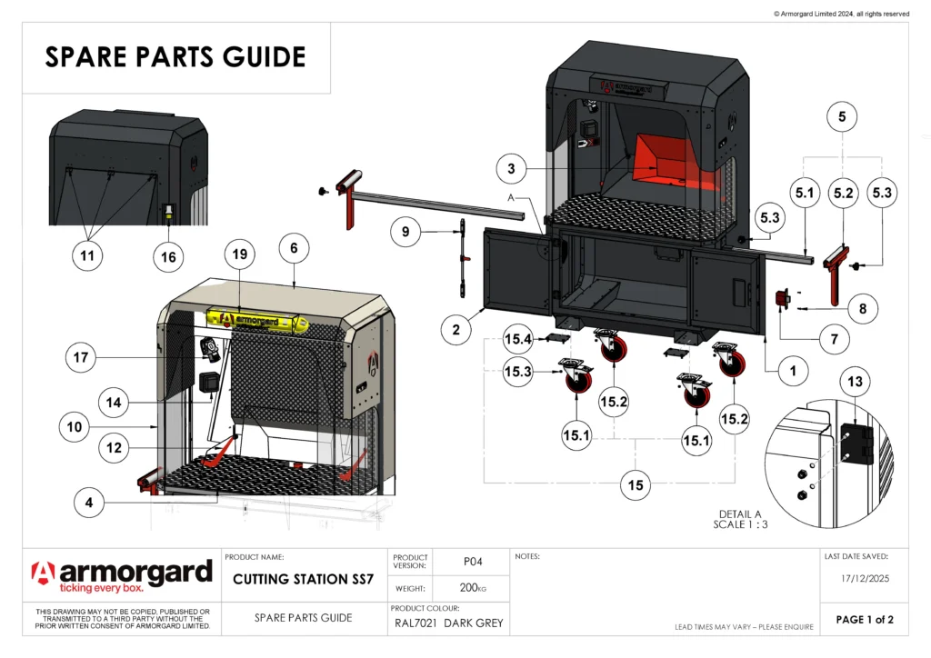 CuttingStation SS7 Spare Parts Guide (1) 1