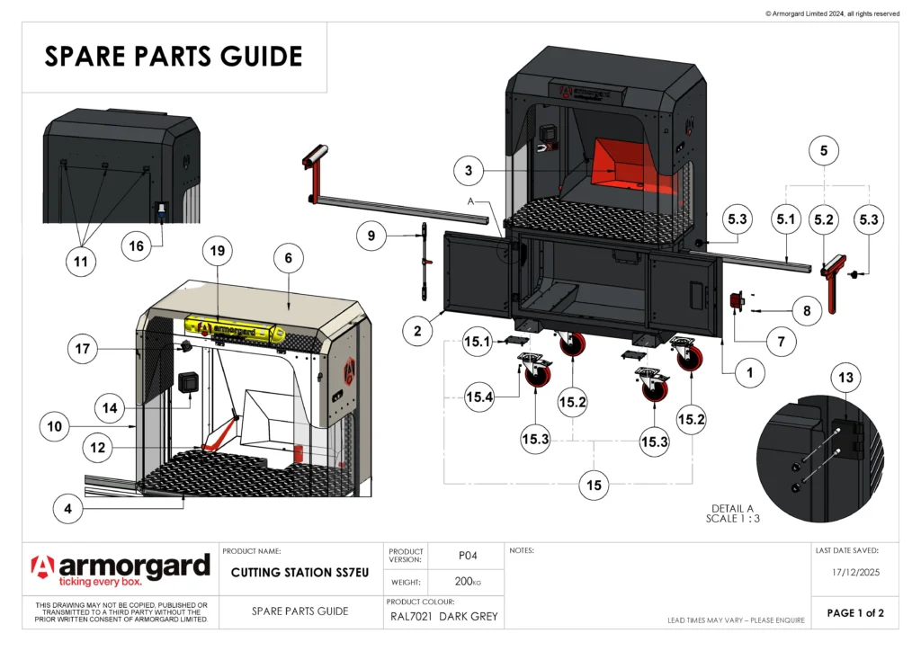 CuttingStation SS7EU Spare Parts Guide (1) 1