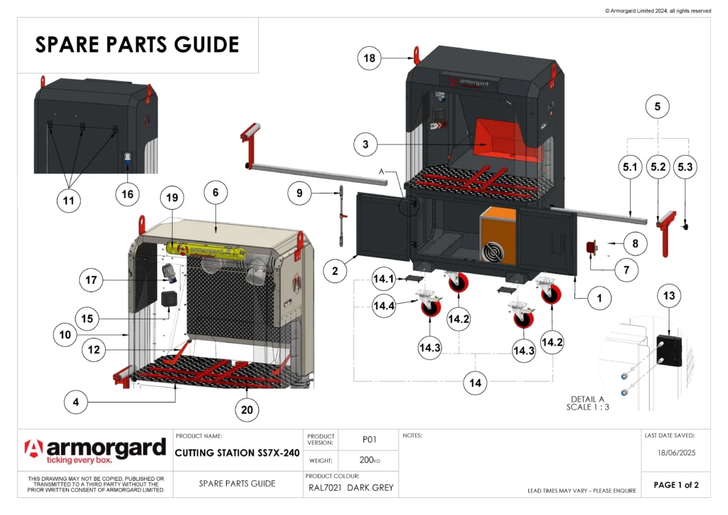 CuttingStation SS7X 240 Spare Parts Guide Converted (1) 1
