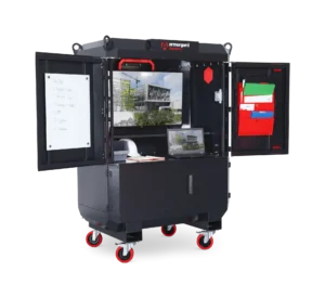 DS2 240 front left doors open screen on props