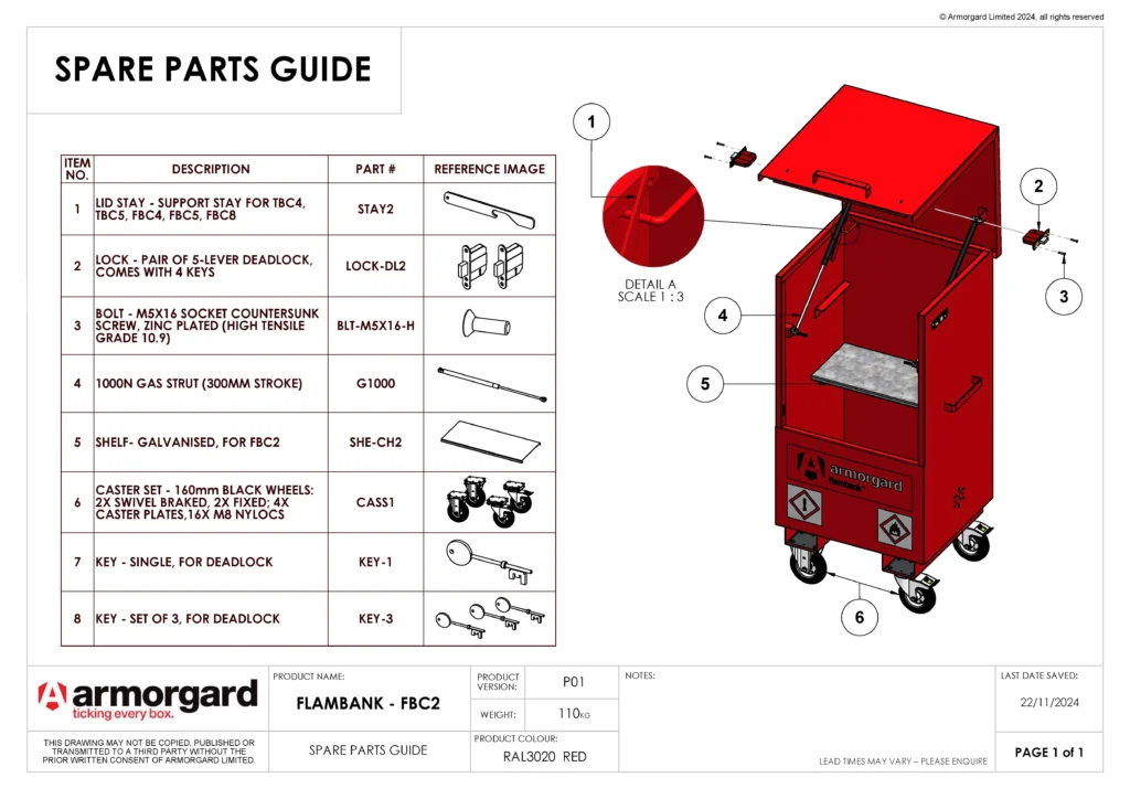 FlamBank FBC2 Spare Parts Guide