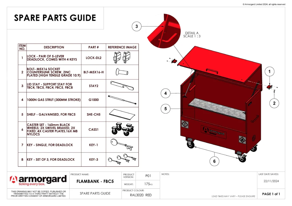 FlamBank FBC5 Spare Parts Guide