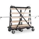 LA1500 PRO front left handles extended straps over