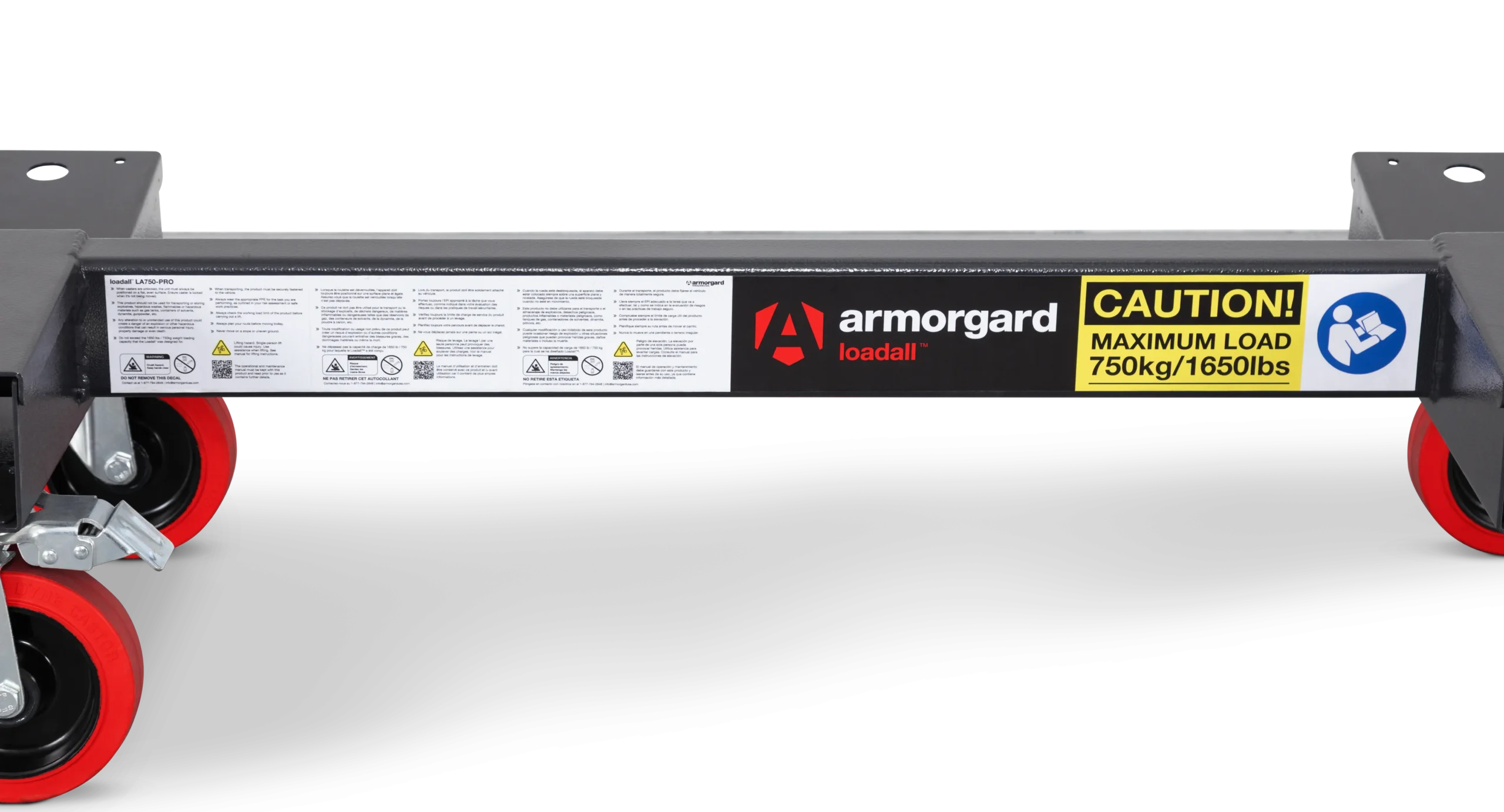 LA750 PRO Close Lower Safety Sticker