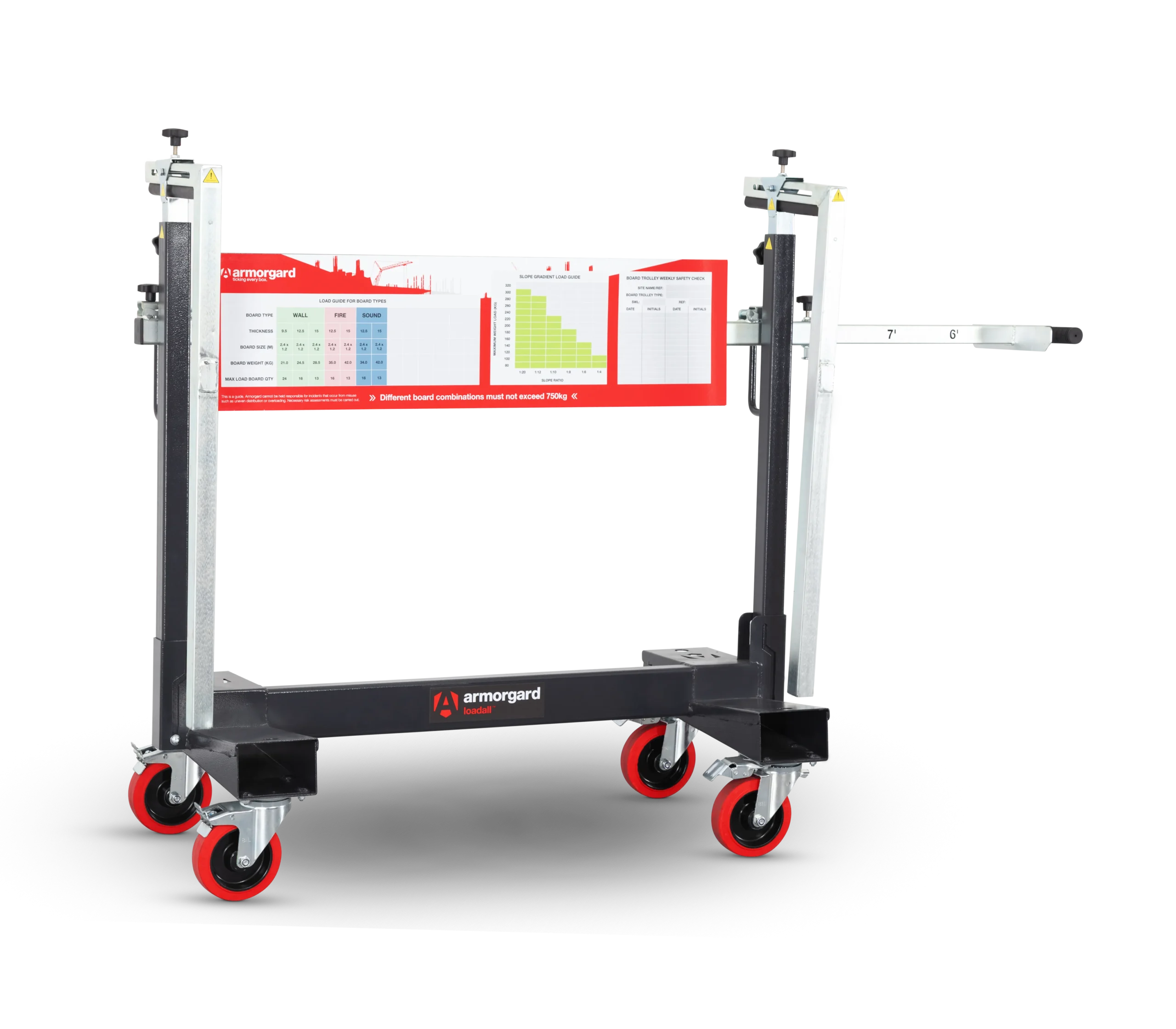 LA750 PRO Front Left Clamps Reversed Handle Out
