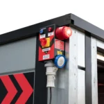 PWR2 Close Alarm Beacons Lit Up