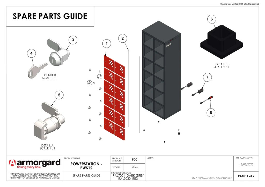 PowerStation PWS12 Spare Parts Guide 1
