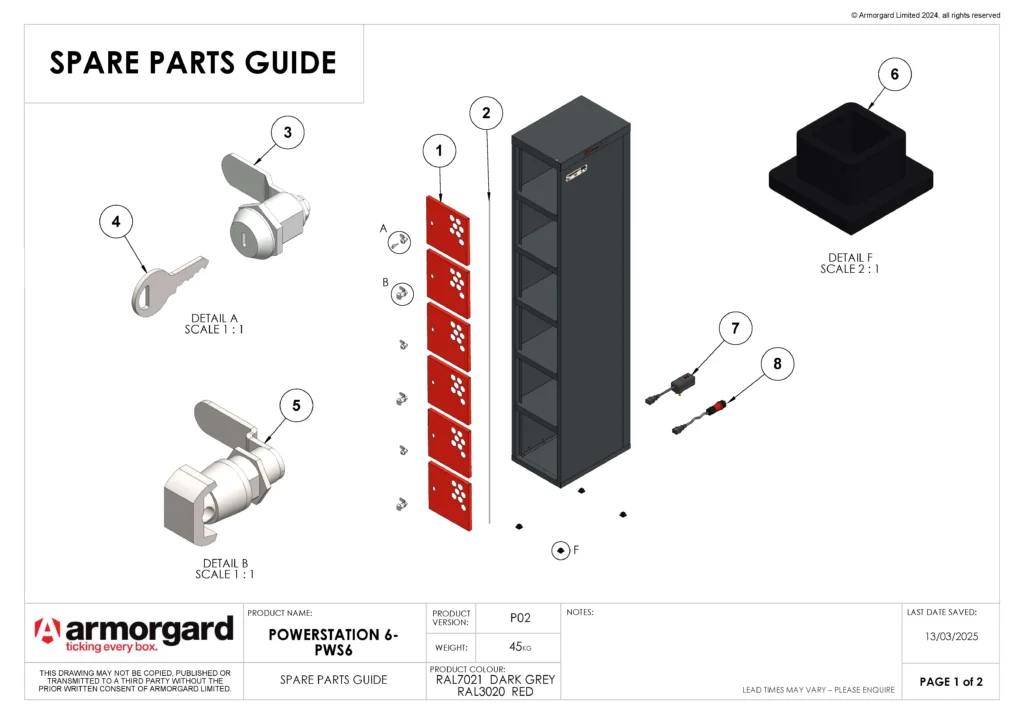 PowerStation PWS6 Spare Parts Guide 1