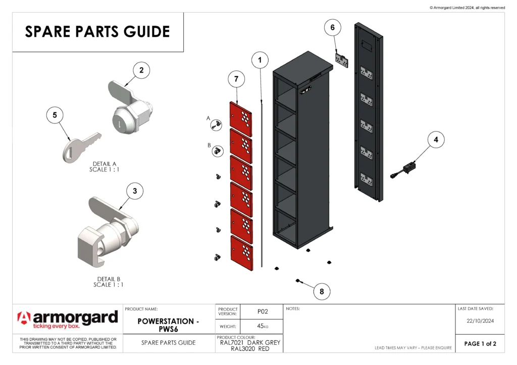 PowerStation PWS6K & PWS6P Spare Parts Guide 1