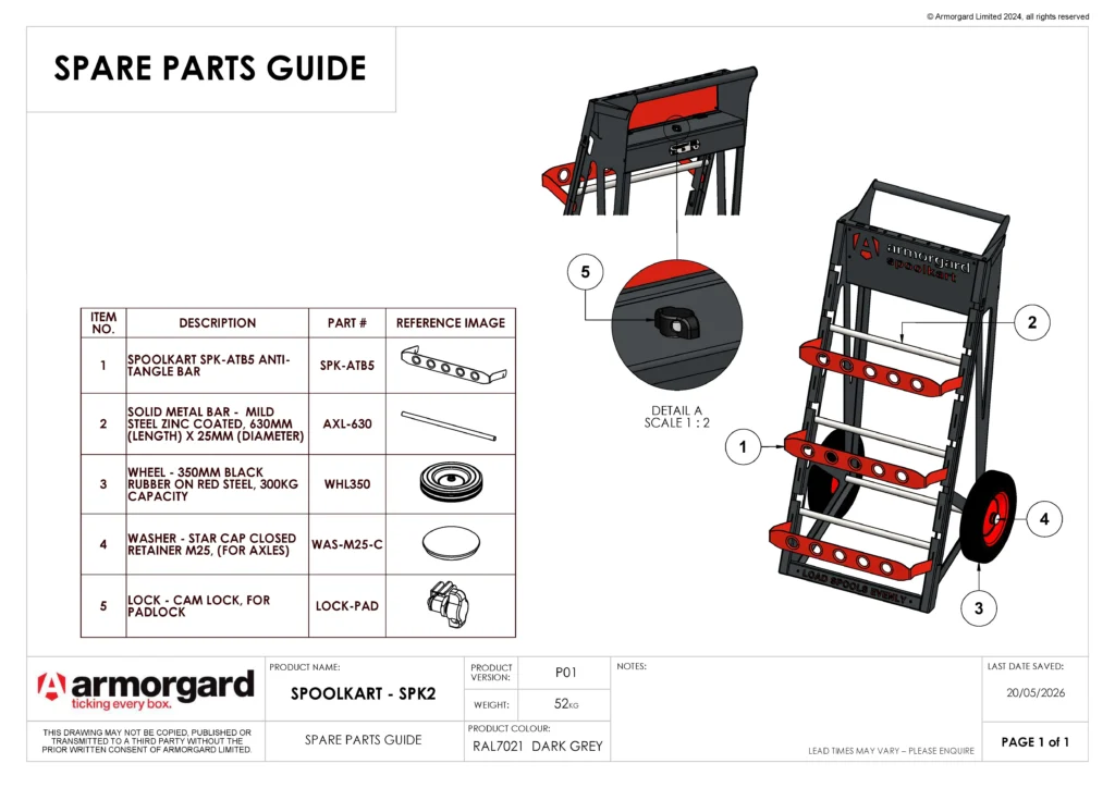 SpoolKart SPK2 Spare Parts Guide