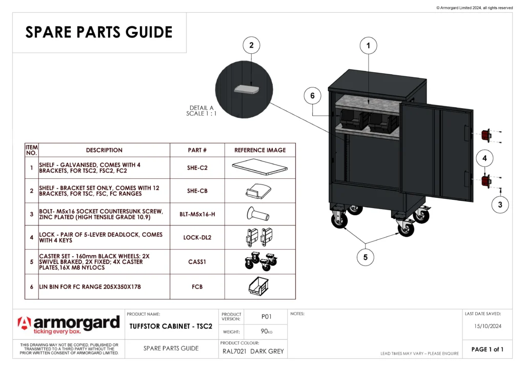 TuffStor TSC2 Spare Parts Guide (1)