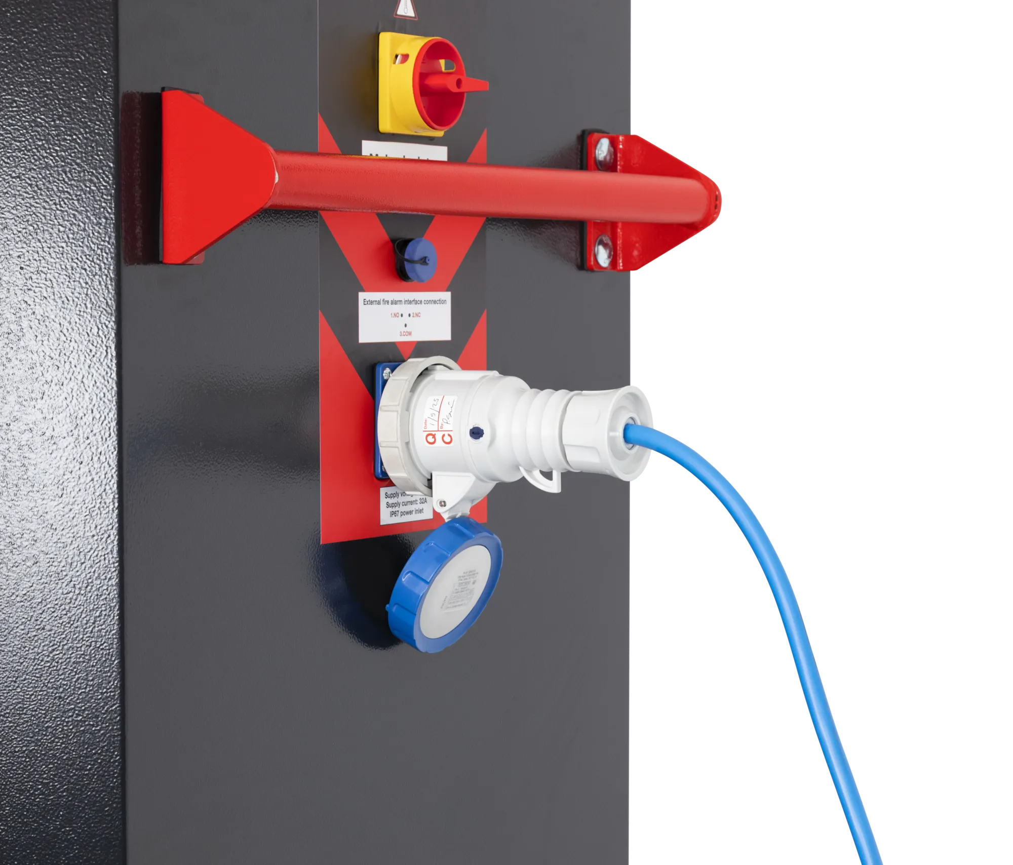 VH16 240 Close Electrical Supply Feed Plugged Into Volthub