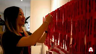 a person taking something of a wall at Armorgard