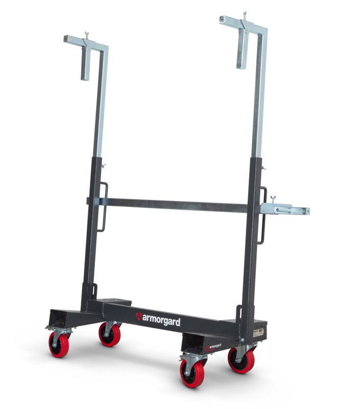 la750 pro front right clamps up handle in
